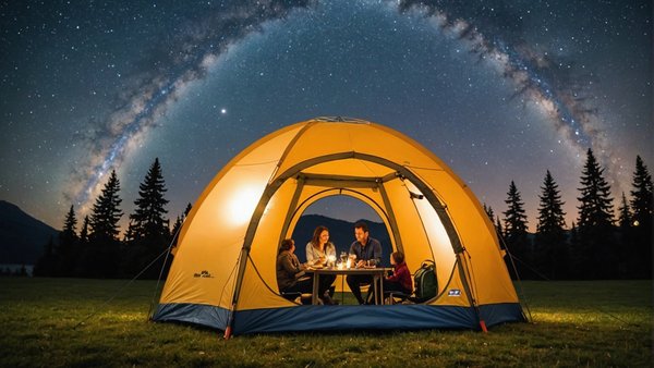 Tente bulle : campement sous les étoiles