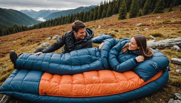 Sac de couchage deux places : confort et chaleur garantis